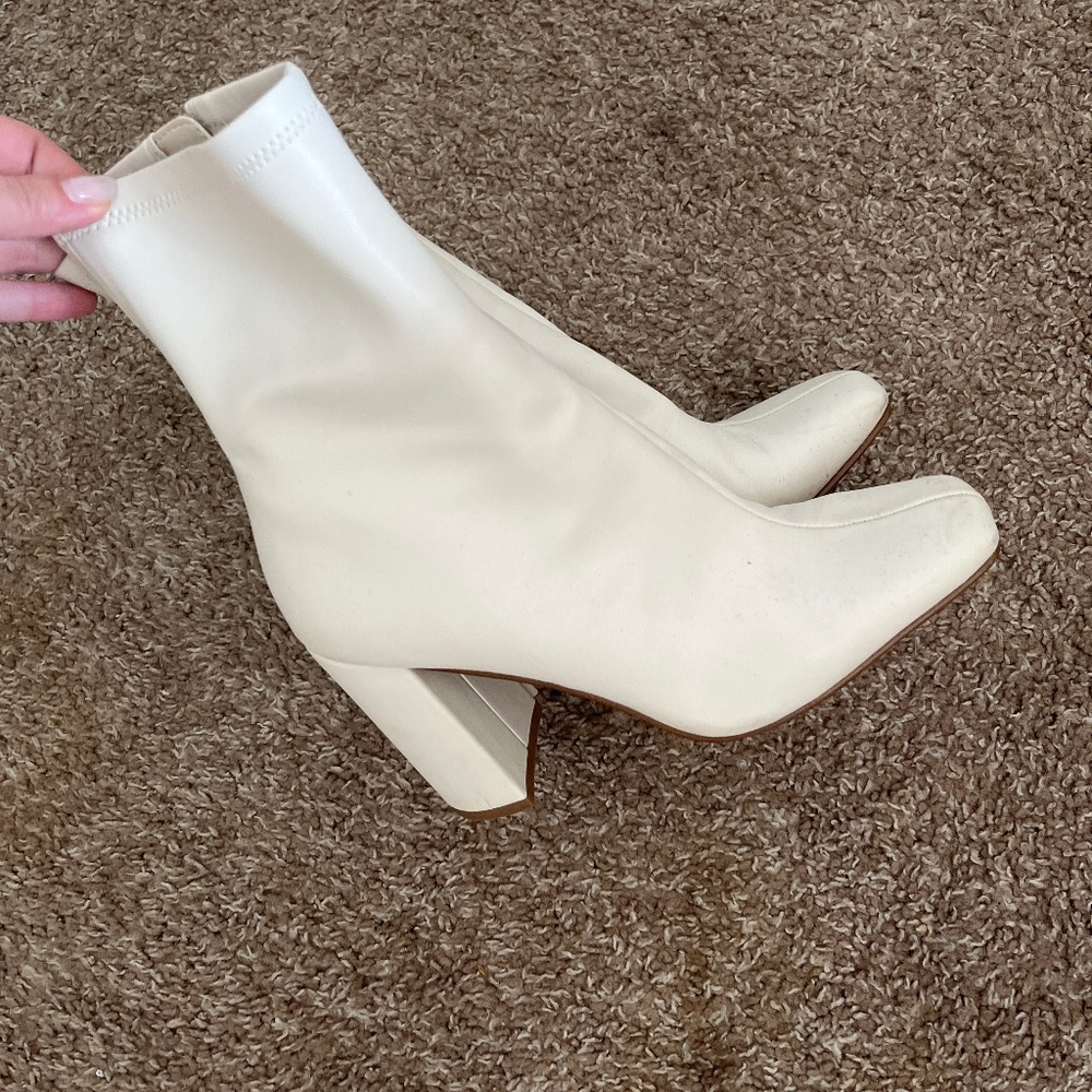 Steve Madden White Boots